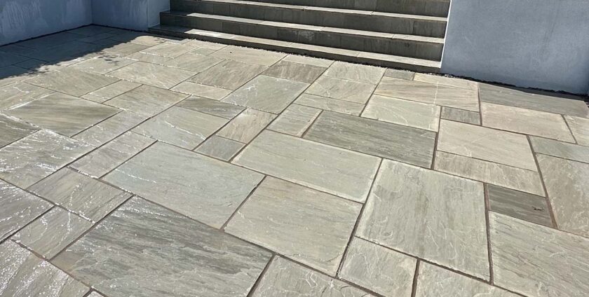 Kandla Grey Indian Sandstone Paving